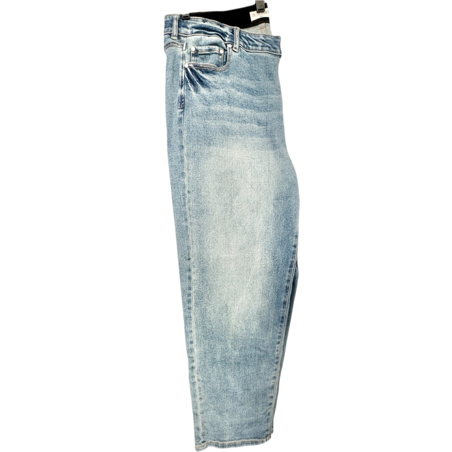 Womens 18W Light Wash Denim Jeans Size Relaxed Fit Cotton Blend 78 & Sunny