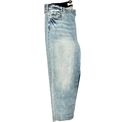 Womens 18W Light Wash Denim Jeans Size Relaxed Fit Cotton Blend 78 & Sunny