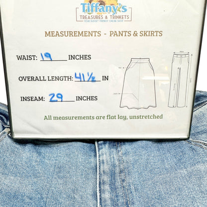 Womens 18W Light Wash Denim Jeans Size Relaxed Fit Cotton Blend 78 & Sunny