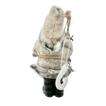 Holiday Time Ornament Woodland Santa Clause 5 inch Brown NEW
