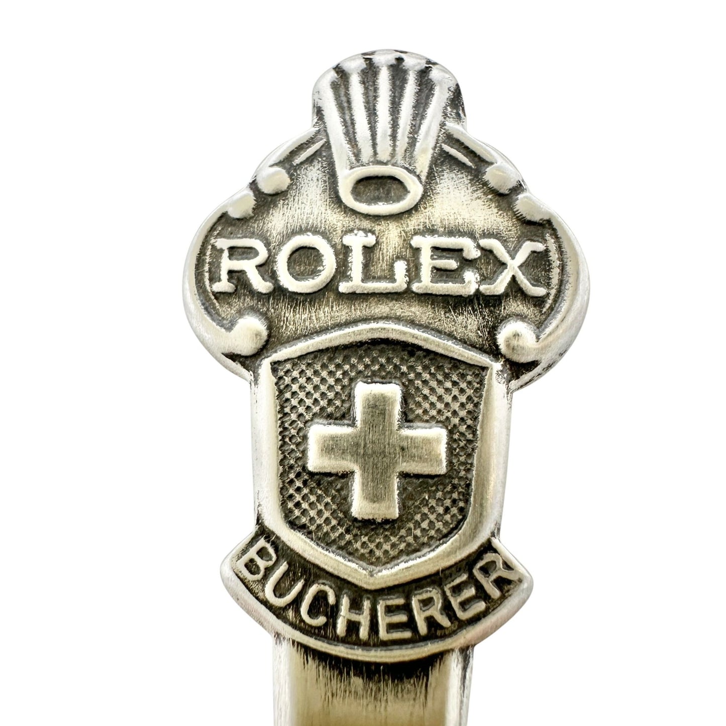 Rolex Bucherer Of Zurich Switzerland Souvenir Spoon Silver Tone 4.5 Inch Collect