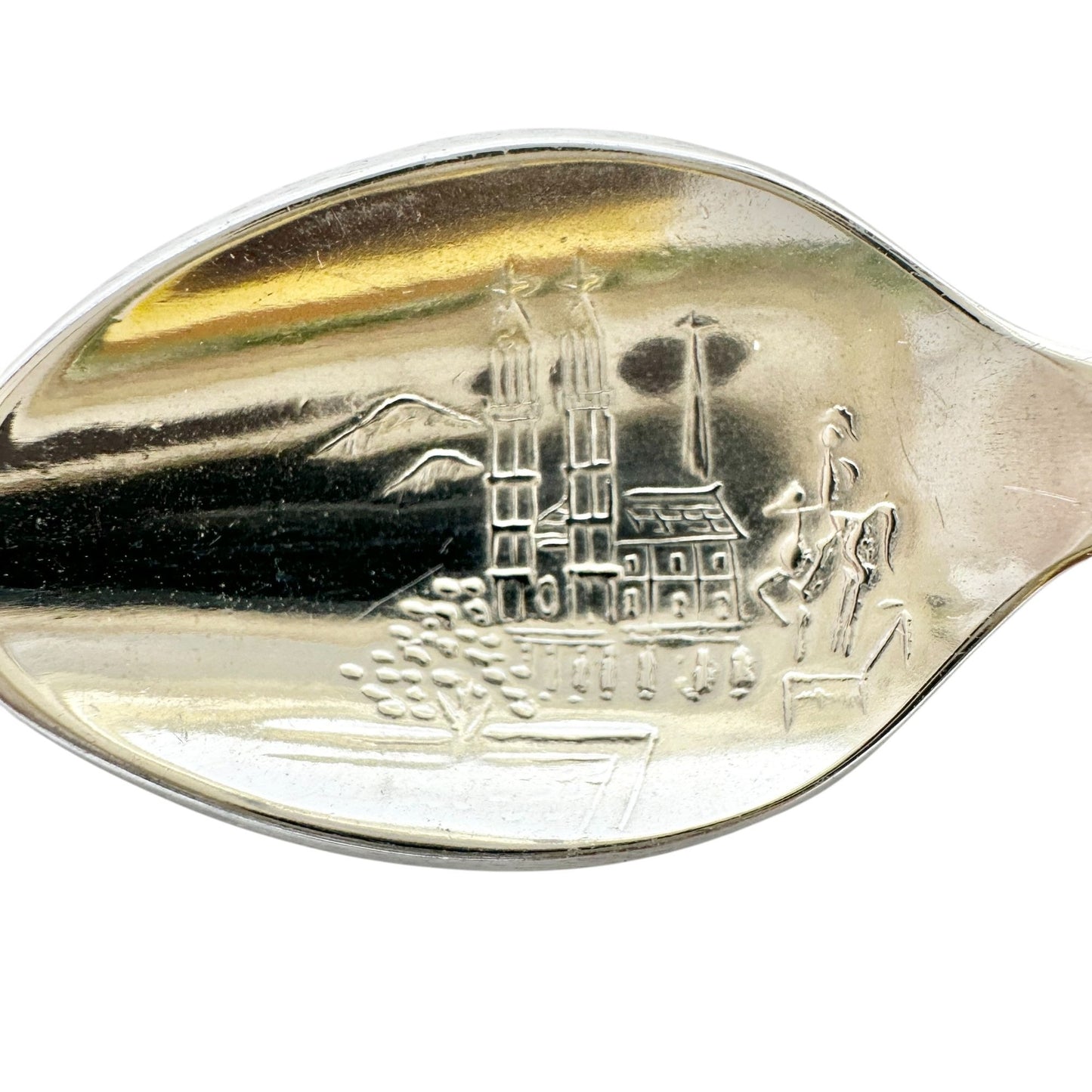 Rolex Bucherer Of Zurich Switzerland Souvenir Spoon Silver Tone 4.5 Inch Collect