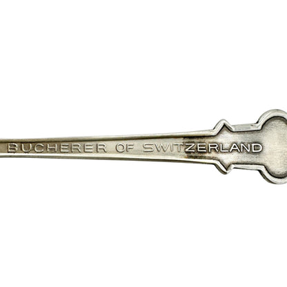 Rolex Bucherer Of Zurich Switzerland Souvenir Spoon Silver Tone 4.5 Inch Collect