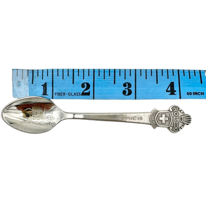 Rolex Bucherer Of Zurich Switzerland Souvenir Spoon Silver Tone 4.5 Inch Collect