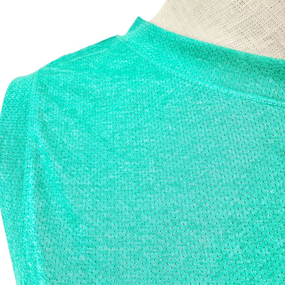 DSG Tie-Back Tank Top Womens XL Mint Green Mesh Poly Nylon Summer Activewear