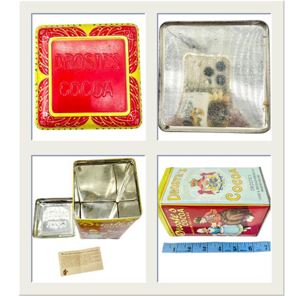 Vintage Droste Chocolates Set Of 7 Chocolate Tins and Boxes Holland Collectibles