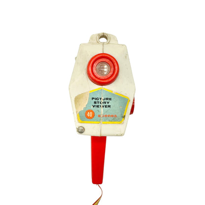 Fisher Price Music Box Movie Camera Vintage Toy With Picture Discs 1960s Retro