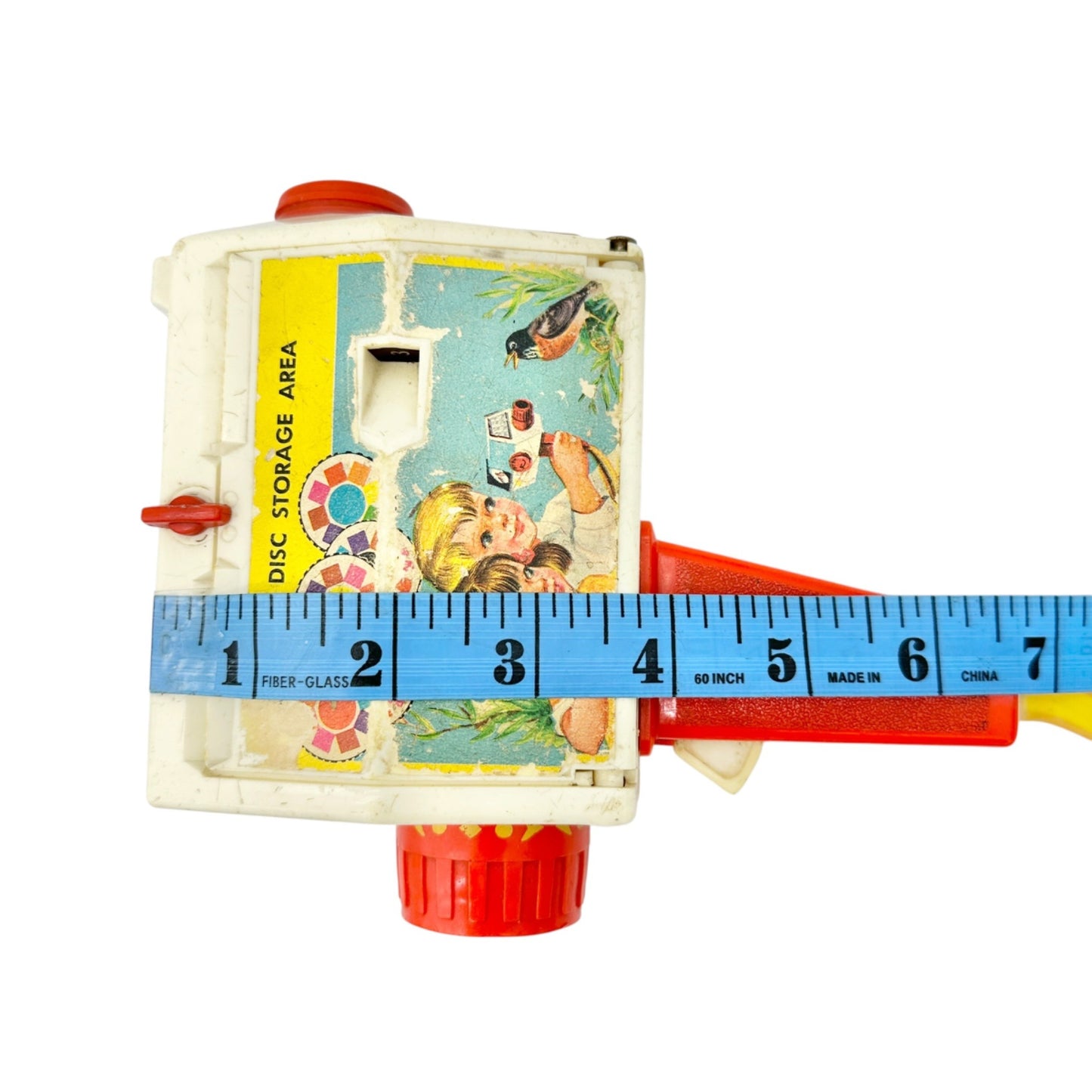 Fisher Price Music Box Movie Camera Vintage Toy With Picture Discs 1960s Retro