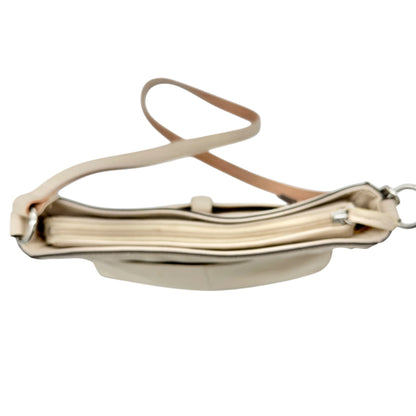 Tignanello Leather Crossbody Bag Adjustable Strap Zip Closure Front Pocket Tan