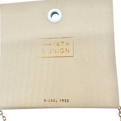 Necklace Oval Pendant 30in Chain Nickel-Free Jewelry Gold-Tone by 14th & Union