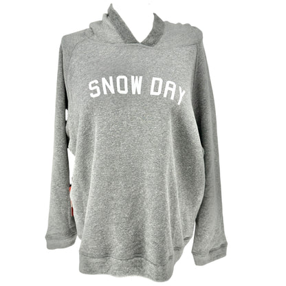 Snow Day Graphic Heather Grey Hoodie 3X 22W-24W By 78&Sunny Cozy Fleece Lining