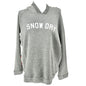 Snow Day Graphic Heather Grey Hoodie 3X 22W-24W By 78&Sunny Cozy Fleece Lining