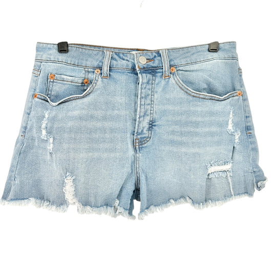 True Craft Denim Shorts Womens Size 8 High-Rise Shorty Distressed Light Wash