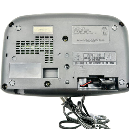 Panasonic FM AM Clock Radio RC6088 Dual Alarm Sure Alarm Black Dual Power WORKS