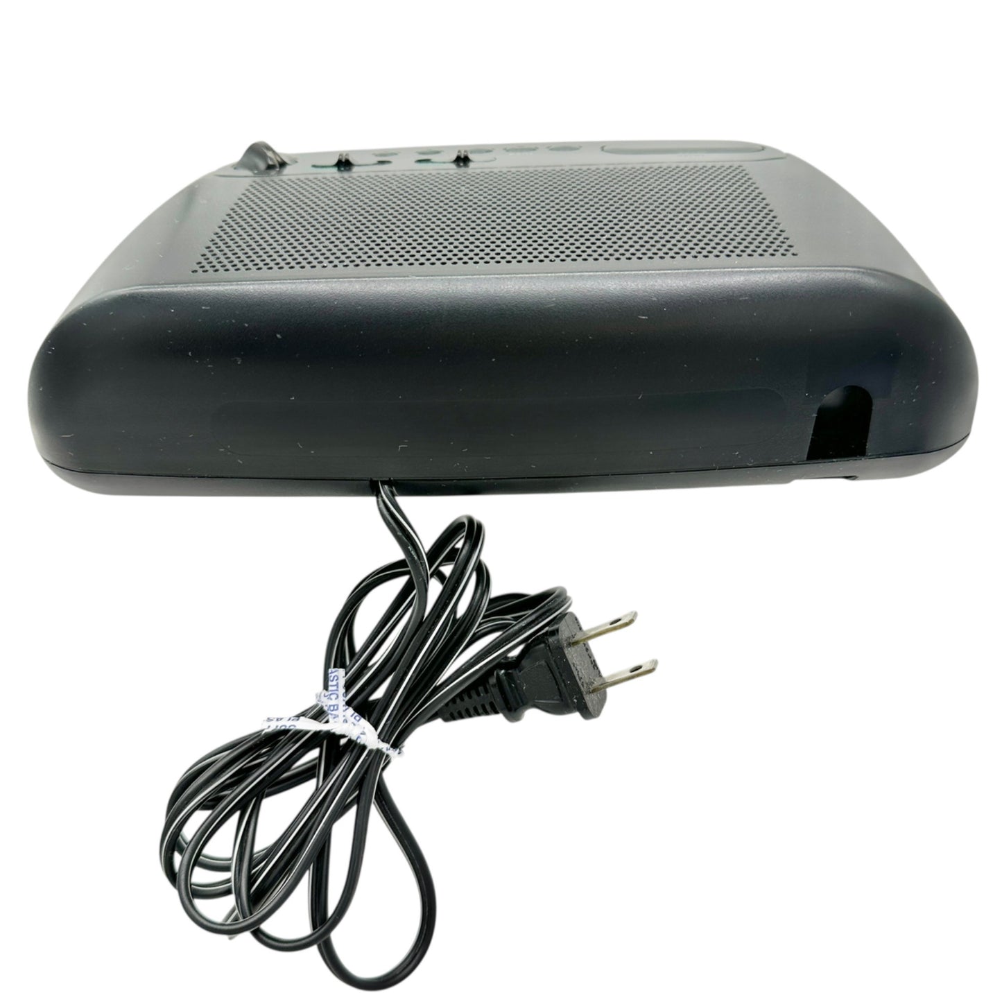 Panasonic FM AM Clock Radio RC6088 Dual Alarm Sure Alarm Black Dual Power WORKS