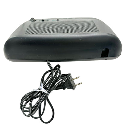 Panasonic FM AM Clock Radio RC6088 Dual Alarm Sure Alarm Black Dual Power WORKS