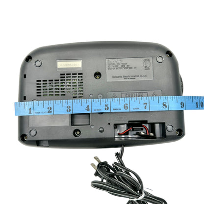 Panasonic FM AM Clock Radio RC6088 Dual Alarm Sure Alarm Black Dual Power WORKS