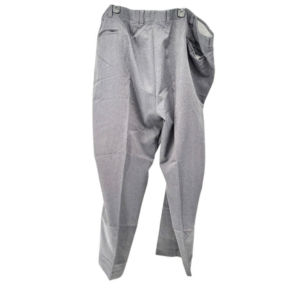 Harbor Bay Mens Dress Pants 56/30 Gray Polyester Flat Front Classic Fit