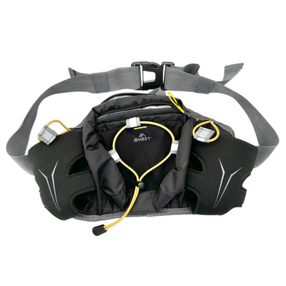 Quest Hydration Running Waist Pack Adjustable Belt and Dual Bottle Holders