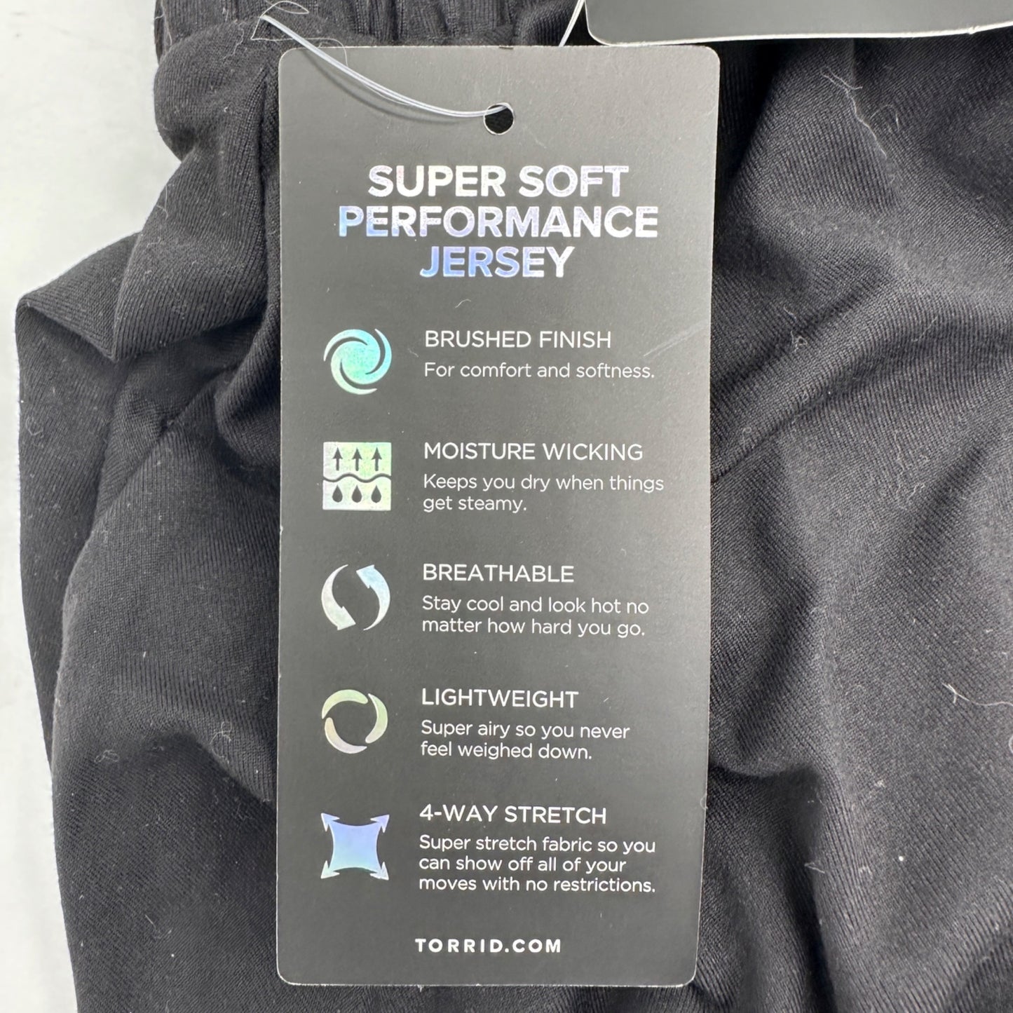 Torrid 3 Super Soft Performance Jersey Active Skort 3X Black Drawstring Waist