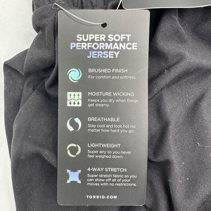 Torrid 3 Super Soft Performance Jersey Active Skort 3X Black Drawstring Waist
