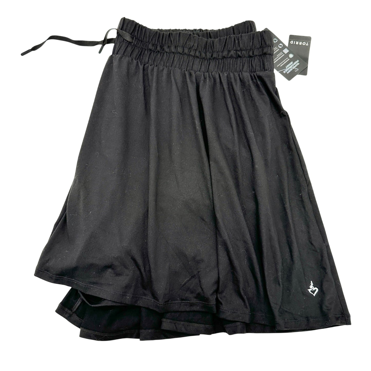 Torrid 3 Super Soft Performance Jersey Active Skort 3X Black Drawstring Waist