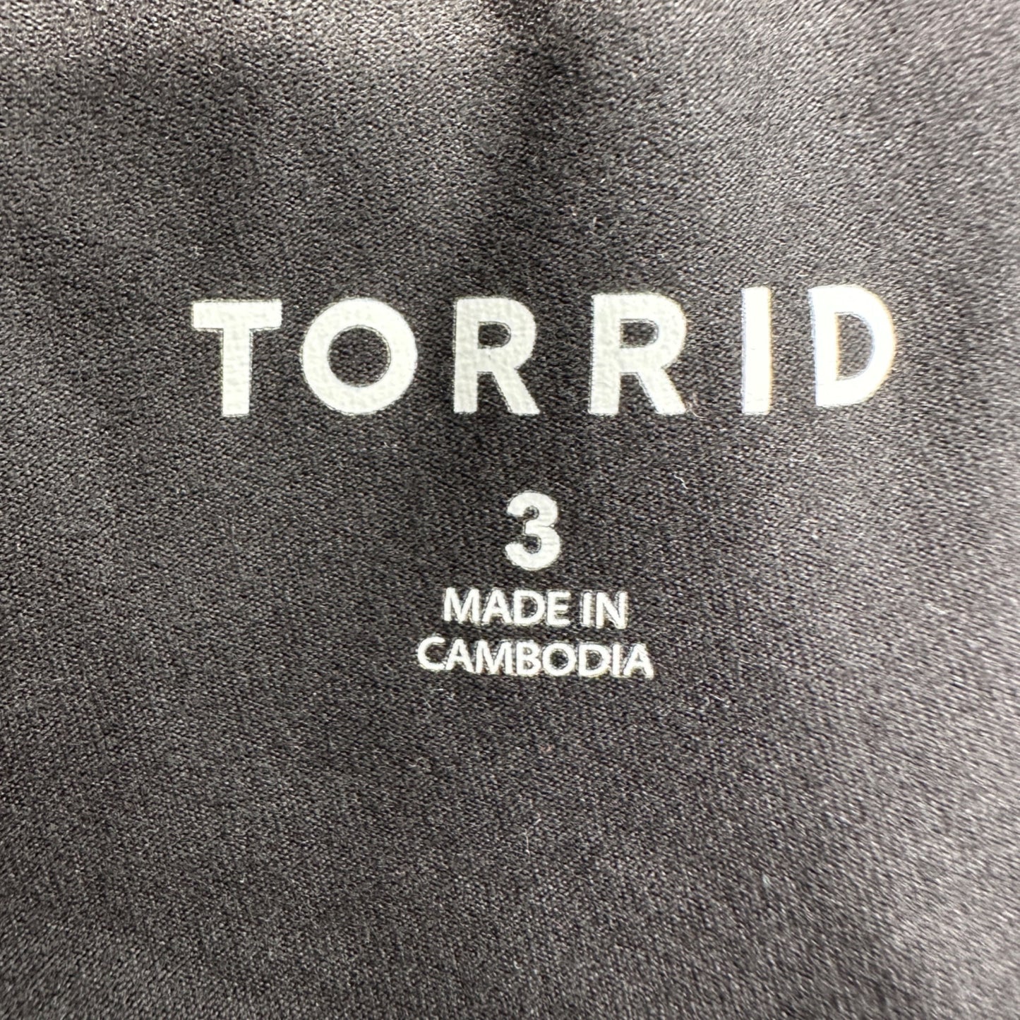 Torrid 3 Super Soft Performance Jersey Active Skort 3X Black Drawstring Waist
