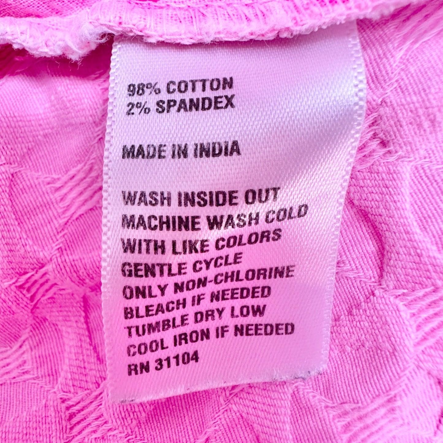 Curvy Shelby Womens Shorts 18W Pink Scalloped Hem Cotton Blend by Crown & Ivy