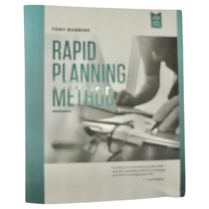 Tony Robbins Rapid Planning Method Binder Black With Workbook Zipper Closure