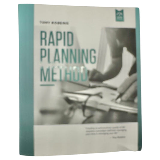 Tony Robbins Rapid Planning Method Binder Black With Workbook Zipper Closure