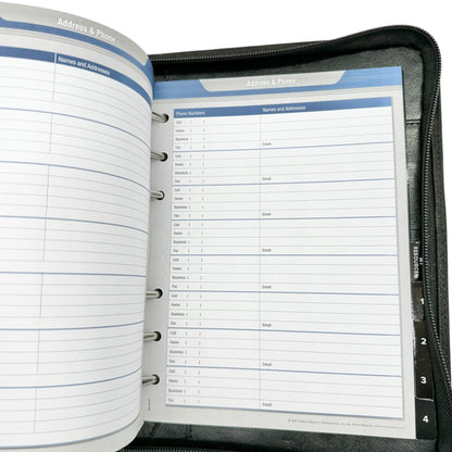 Tony Robbins Rapid Planning Method Binder Black With Workbook Zipper Closure