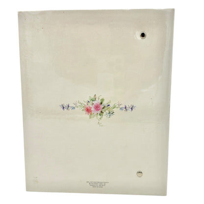 Hallmark Happy Memories Teddy Bear Floral Photo Album 3 Ring Binder 10.5x8.5x3