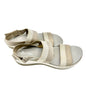 Clarks Cloudsteppers Cushion Soft Beige Elastic Strap Sandals Womens 10 Casual
