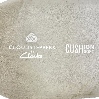 Clarks Cloudsteppers Cushion Soft Beige Elastic Strap Sandals Womens 10 Casual