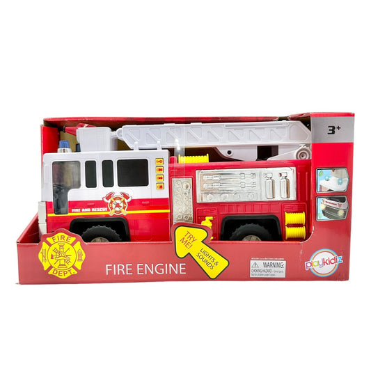 Playkidiz Fire Engine Toy With Lights & Sounds For Ages 3+