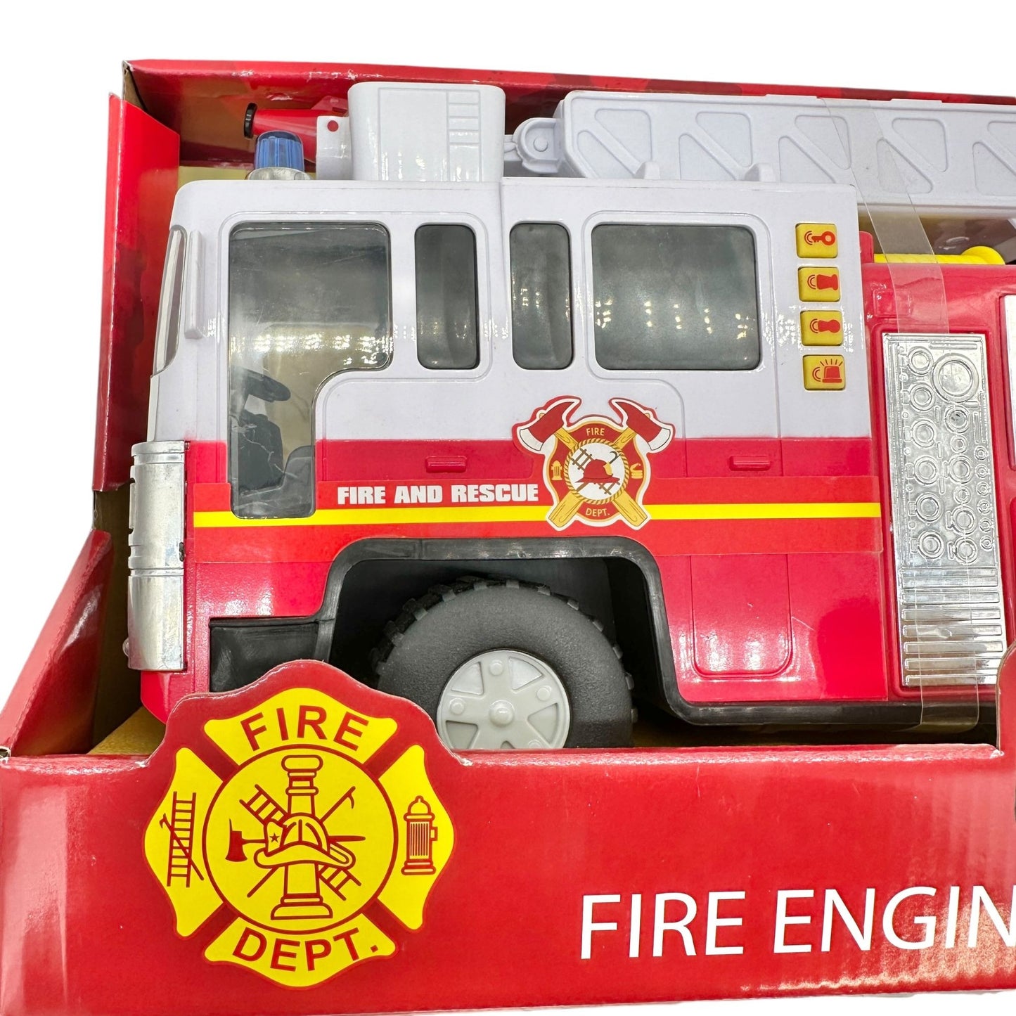 Playkidiz Fire Engine Toy With Lights & Sounds For Ages 3+