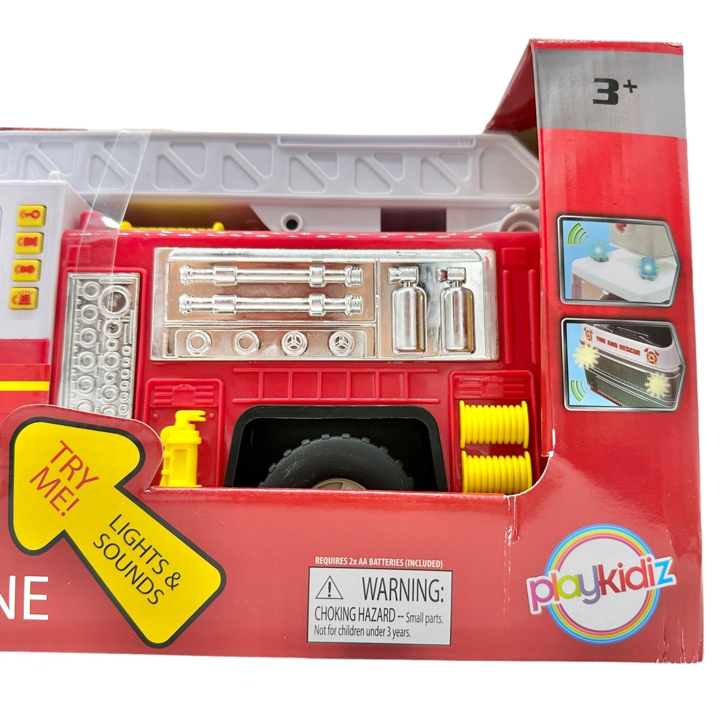 Playkidiz Fire Engine Toy With Lights & Sounds For Ages 3+