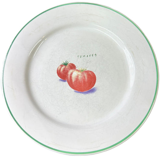 Ulster Ceramics 11 Vegetable 8” Plates 4 Corn 3 Asparagus 2 Eggplant 2 Tomato