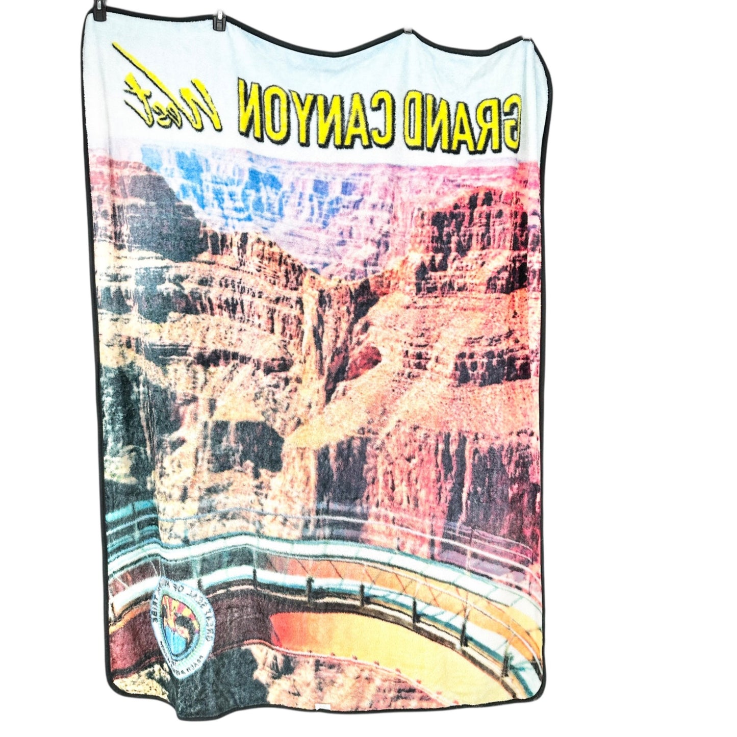 Earth Ragz Throw Blanket 67 X 52 Grand Canyon West Hualapai Tribe Print EUC