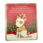 Every Year Same Sh*t Wooden Dog Christmas Sign Hangs or Sits