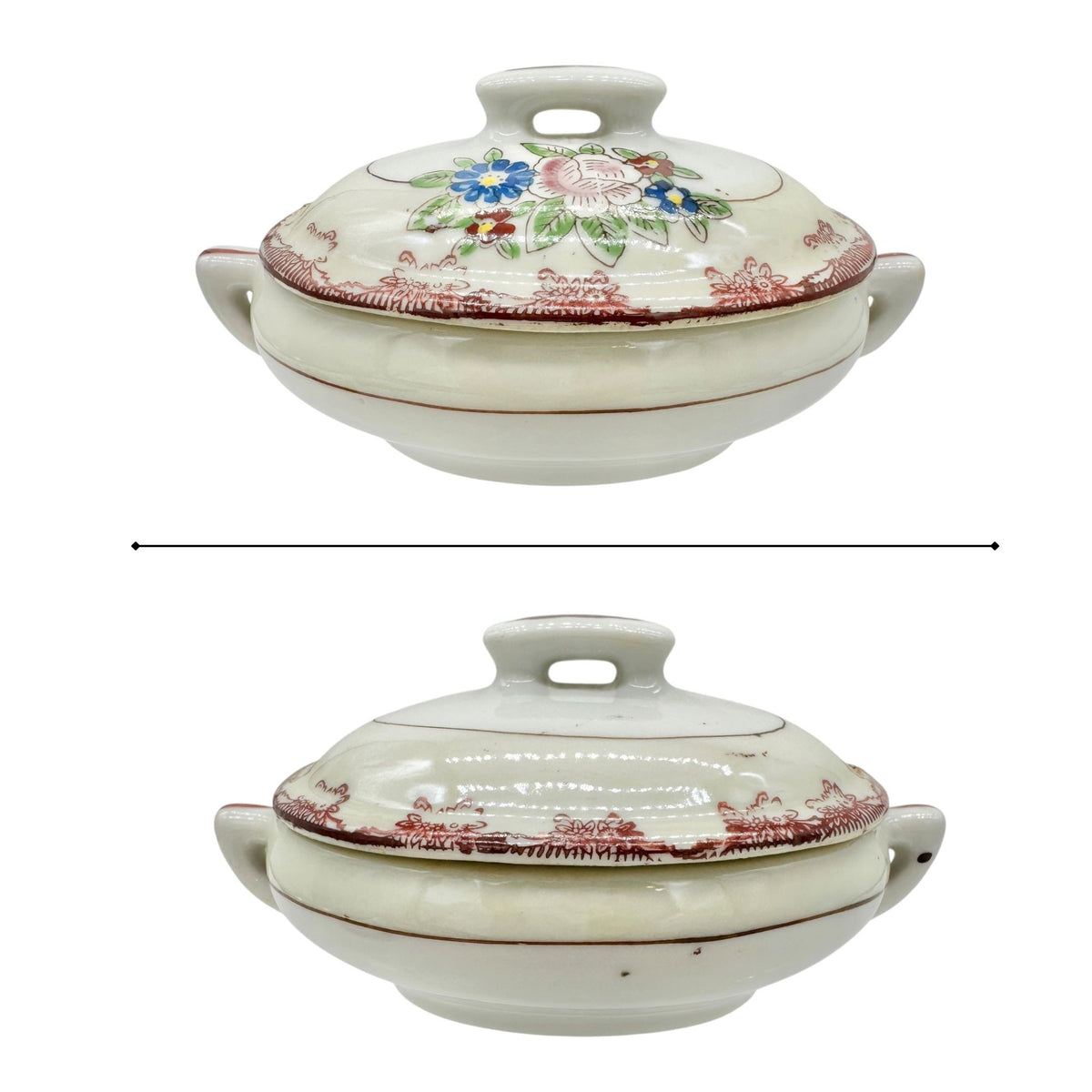 Little Duchess Childrens China Tea Set 20 Piece Hand Painted Floral Design White