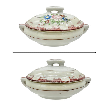 Little Duchess Childrens China Tea Set 20 Piece Hand Painted Floral Design White