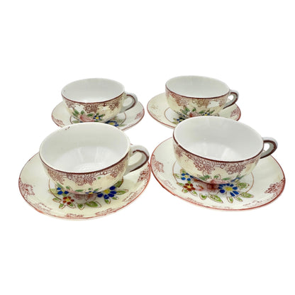 Little Duchess Childrens China Tea Set 20 Piece Hand Painted Floral Design White