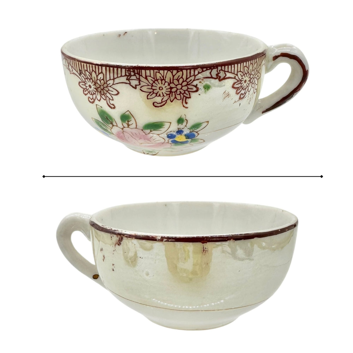 Little Duchess Childrens China Tea Set 20 Piece Hand Painted Floral Design White