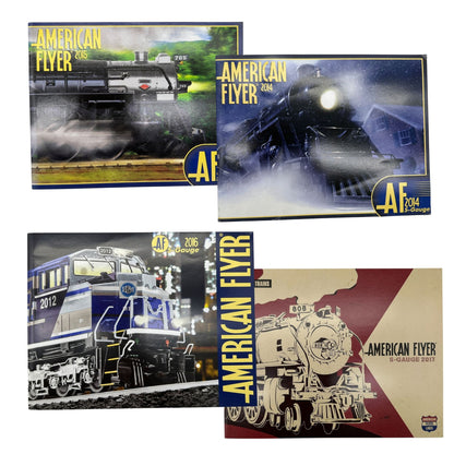 American Flyer S-Gauge Train 4 Catalog Set 2014-2017 Full Color Illustrations