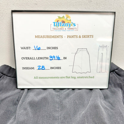 Briggs Womens Pants Size 16WS Black Wide-Leg Polyester Rayon Spandex Blend