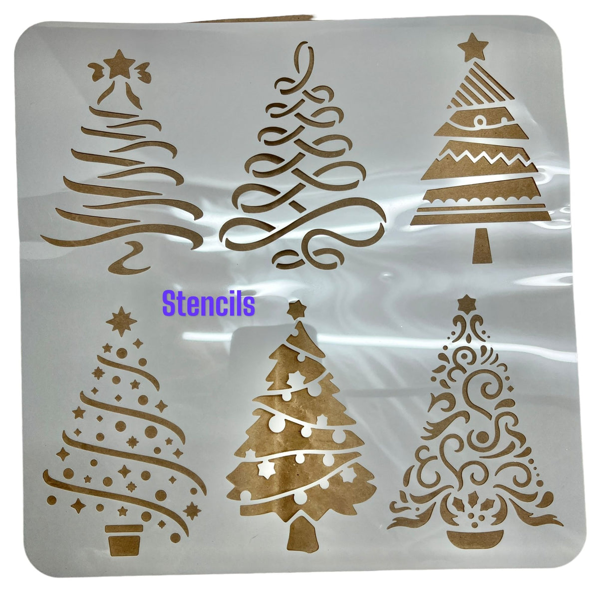 Christmas Tree Crafting Stencil Set For Crafts Painting Baking & DIY Projects