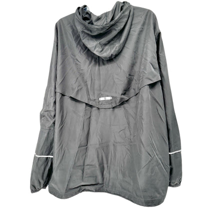 Holloway Black Hooded Lightweight Full-Zip Jacket 3XL With Reflective Accents