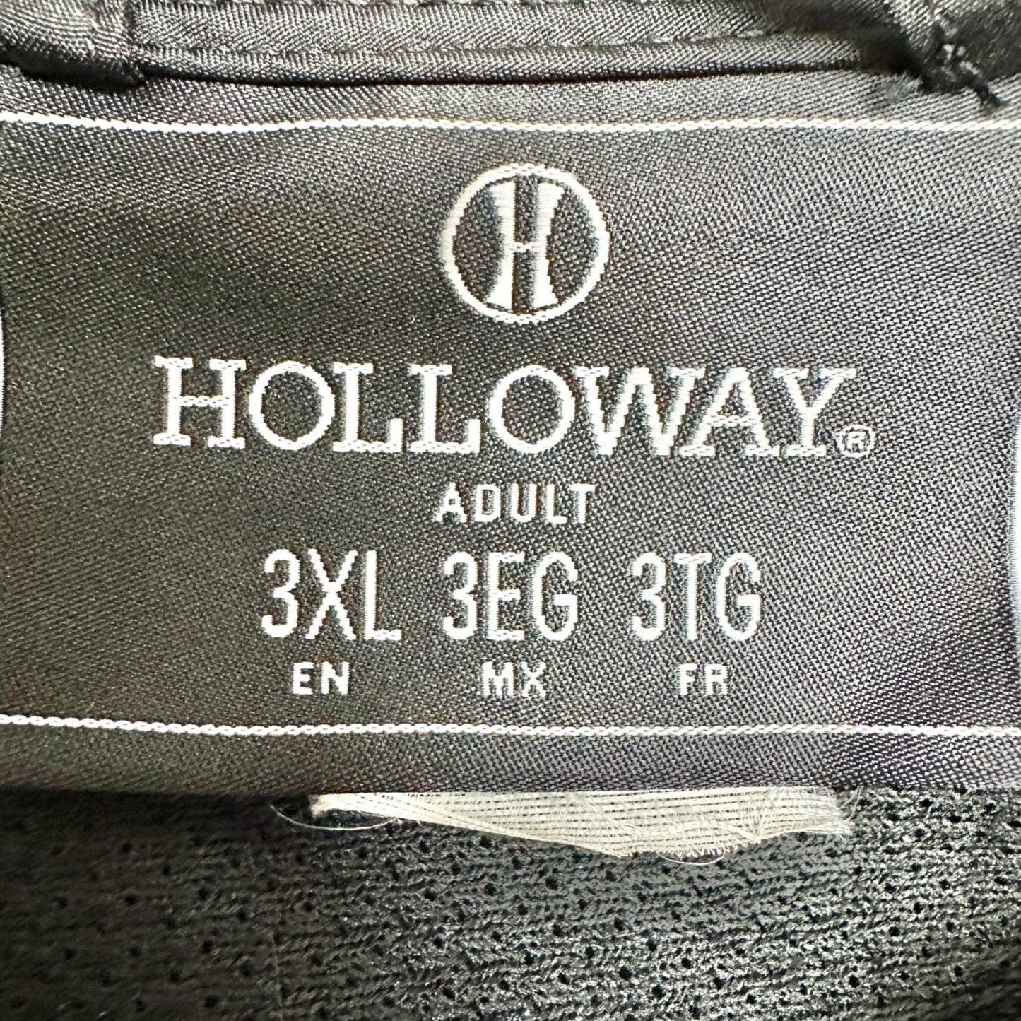 Holloway Black Hooded Lightweight Full-Zip Jacket 3XL With Reflective Accents