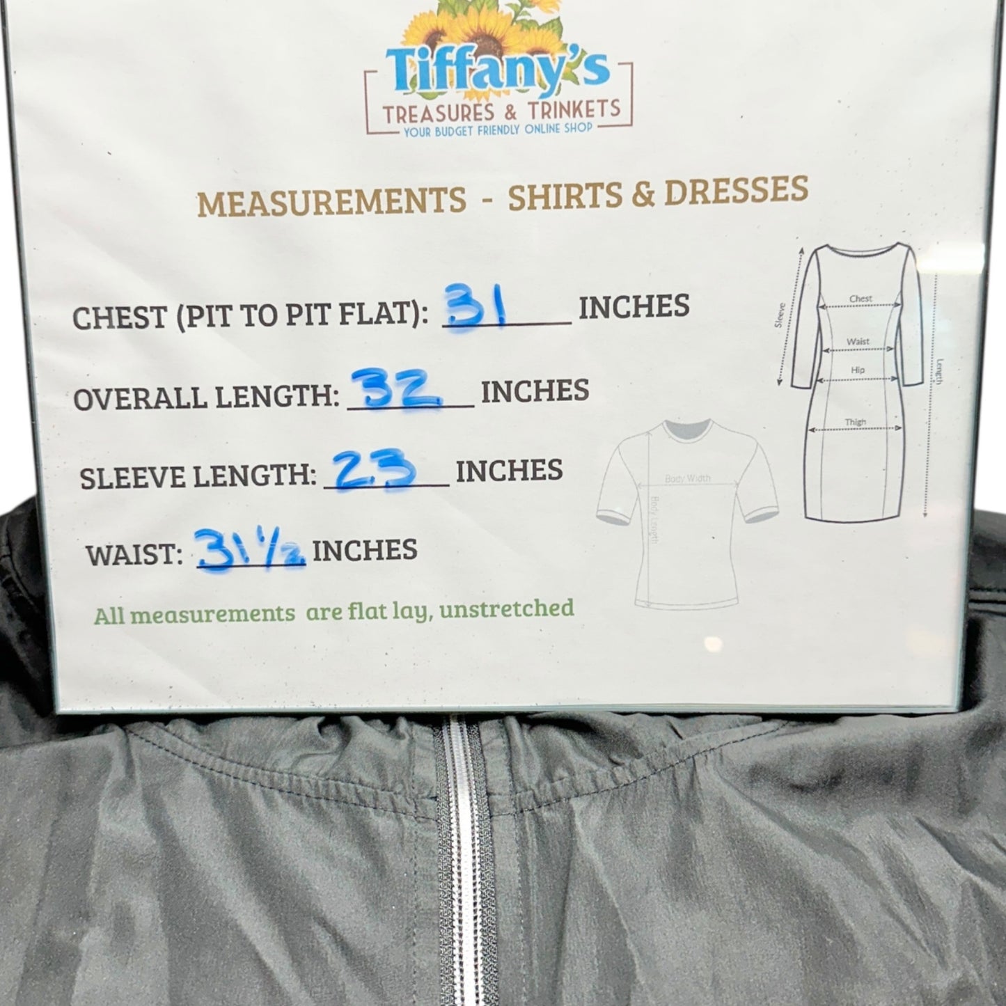 Holloway Black Hooded Lightweight Full-Zip Jacket 3XL With Reflective Accents